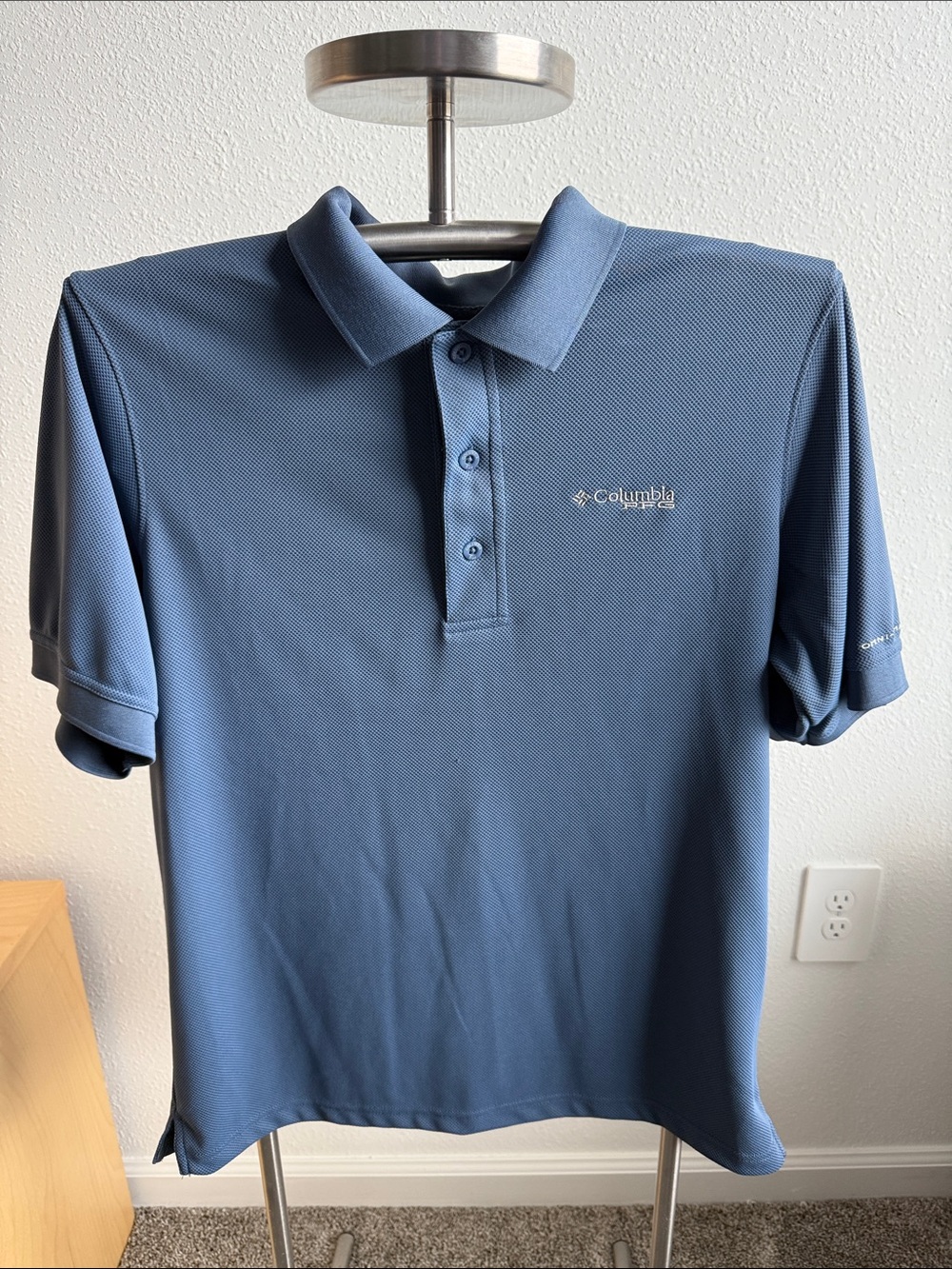 Columbia Men's Slate Blue Short-Sleeve Polo